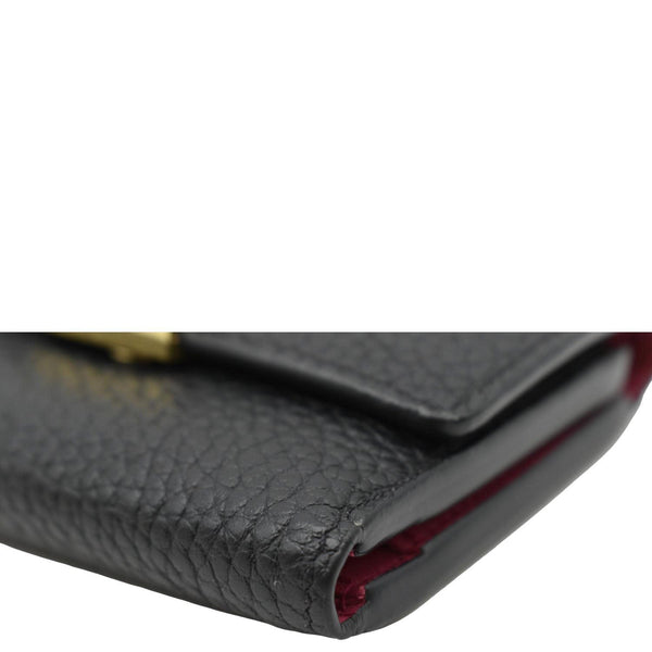 LOUIS VUITTON Capucines XS Taurillon leather Wallet Black