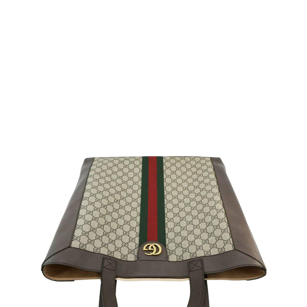 GUCCI Ophidia Soft Large GG Supreme Web Canvas Tote Bag Beige 519335