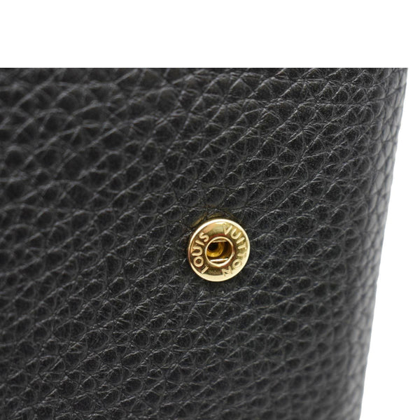 LOUIS VUITTON Capucines XS Taurillon leather Wallet Black