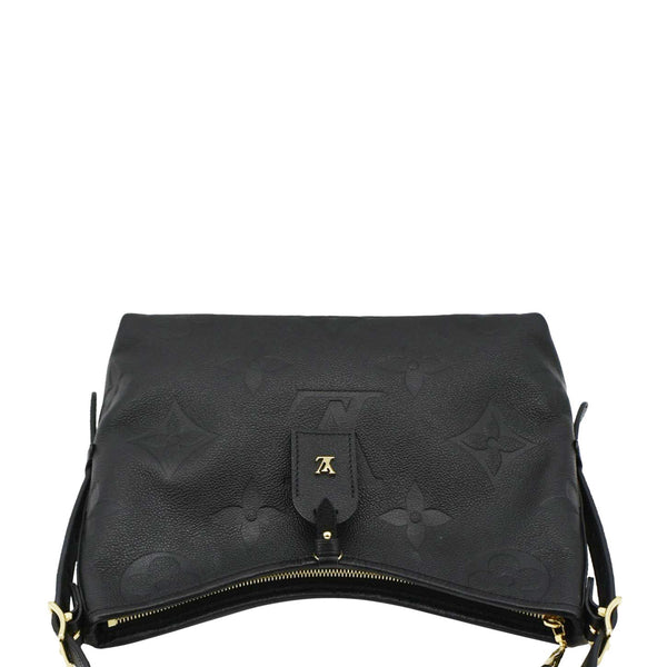 LOUIS VUITTON Black Shoulder Bag front tilt look