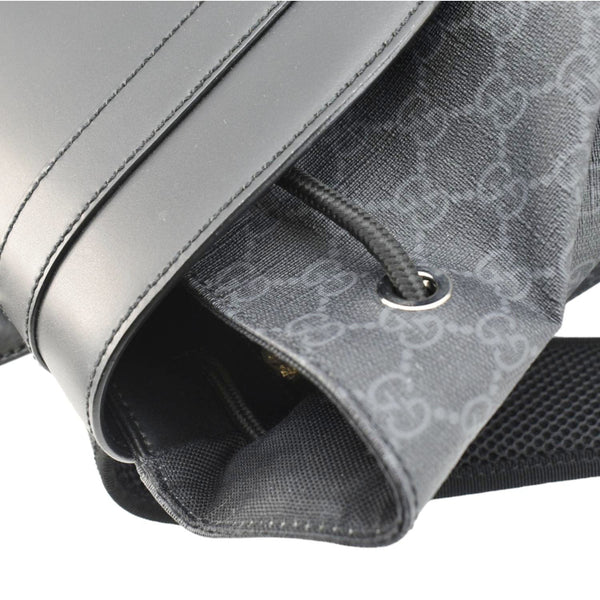 GUCCI GG Supreme Canvas Backpack Black 495563