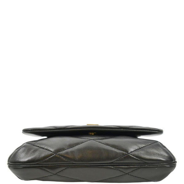 YVES SAINT LAURENT LE 57 Quilted Leather Hobo Bag Black