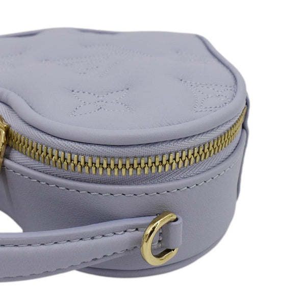 LOUIS VUITTON Pop My Heart Monogram Leather Shoulder Bag Purple