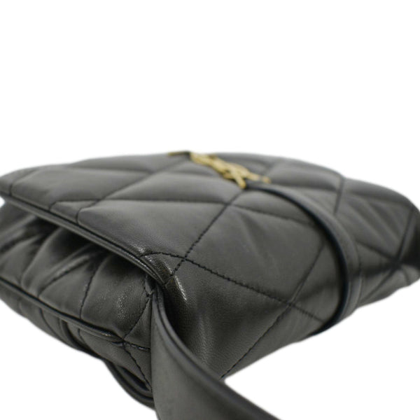 YVES SAINT LAURENT LE 57 Quilted Leather Hobo Bag Black