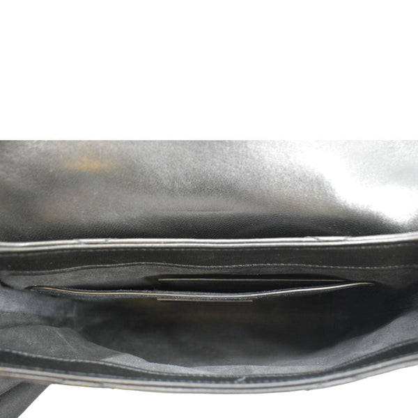 YVES SAINT LAURENT LE 57 Quilted Leather Hobo Bag Black