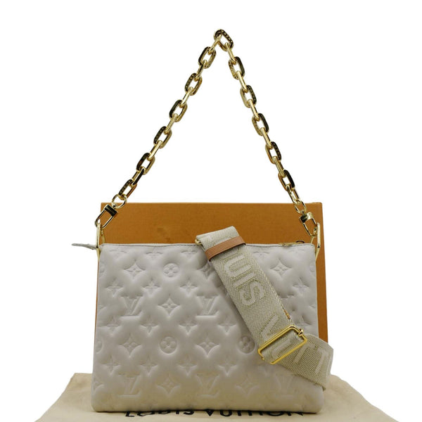 LOUIS VUITTON Creme Shoulder Bag front look