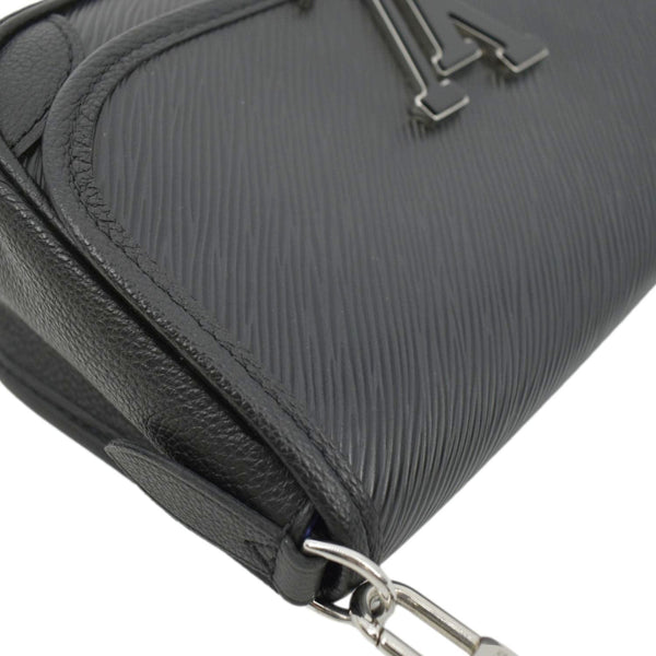LOUIS VUITTON Buci Epi Grained Leather Shoulder Bag Black