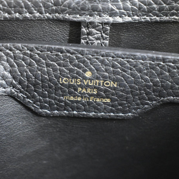 LOUIS VUITTON CapucinesTaurillon Satchel bag Black Leather with logo