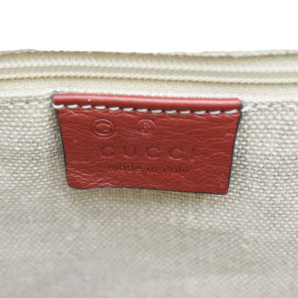 GUCCI Microguccissima Leather Tote Bag Red 449655