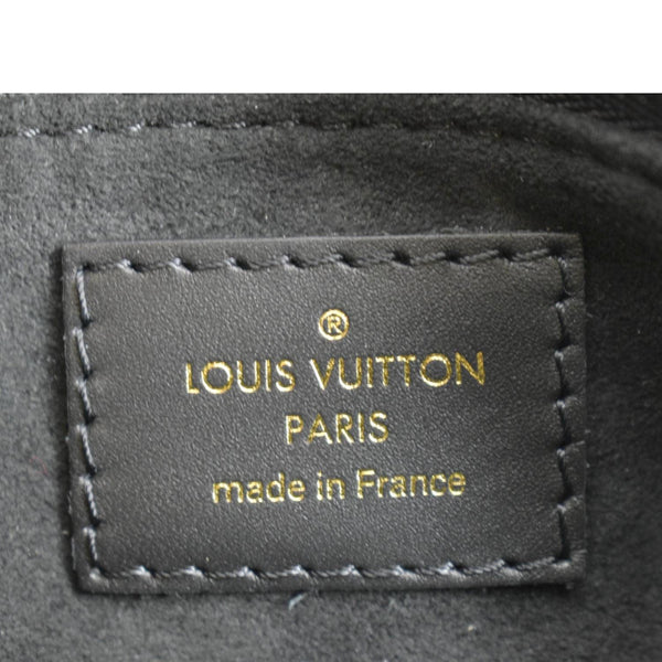 LOUIS VUITTON Petite Malle Souple Monogram Canvas Shoulder Bag Black