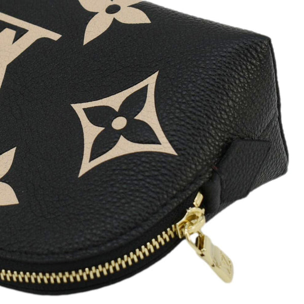 LOUIS VUITTON Monogram Empreinte leather Cosmetic Pouch Bicolor
