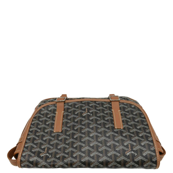 GOYARD Belvedere MM Canvas Messenger Bag Black upper look