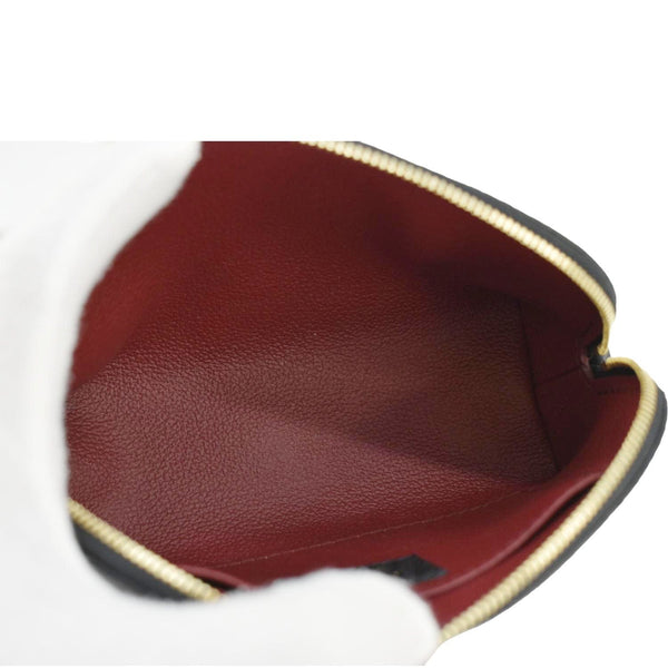 LOUIS VUITTON Monogram Empreinte leather Cosmetic Pouch Bicolor