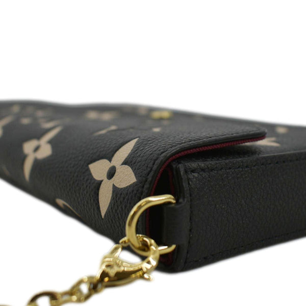LOUIS VUITTON Felicie Pochette Monogram Empreinte Crossbody Bag Bicolor