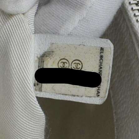 CHANEL Grand Shopping Quilted Caviar Leather GST Tote Bag White