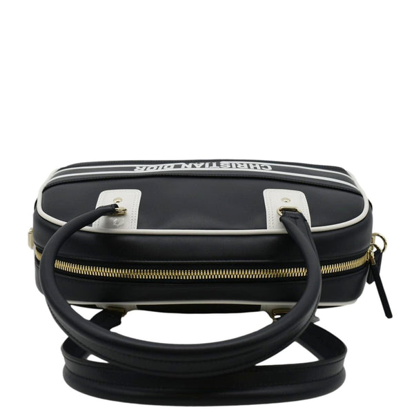 CHRISTIAN DIOR Vibe Zip Shoulder Bag Navy Blue upper look