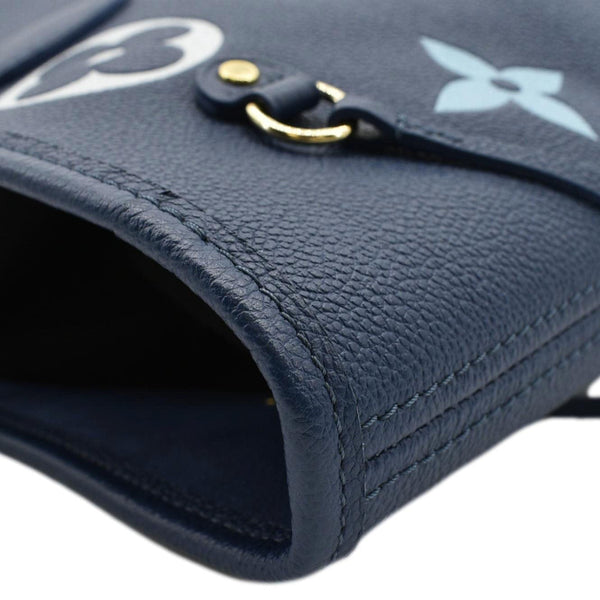 LOUIS VUITTON Neverfull MM Monogram Empreinte Tote Bag Gradient Blue