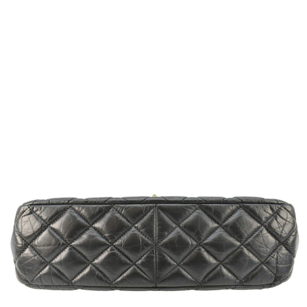 CHANEL 2.55 Reissue Hanger Flap Quilted Leather Crossbody Bag Black