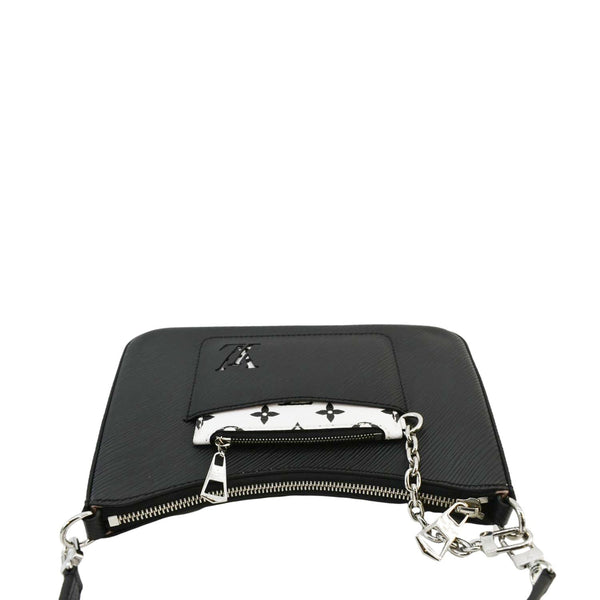 LOUIS VUITTON Marelle Epi Leather Shoulder Bag Black