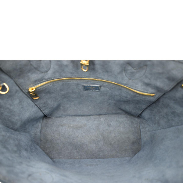 LOUIS VUITTON Neverfull MM Monogram Empreinte Tote Bag Gradient Blue