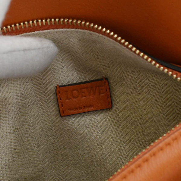 LOEWE Puzzle Mini Leather Shoulder Bag Orange