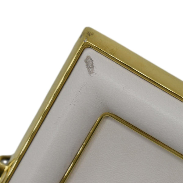 FENDI First Small Nappa Leather Shoulder Bag Light Gray