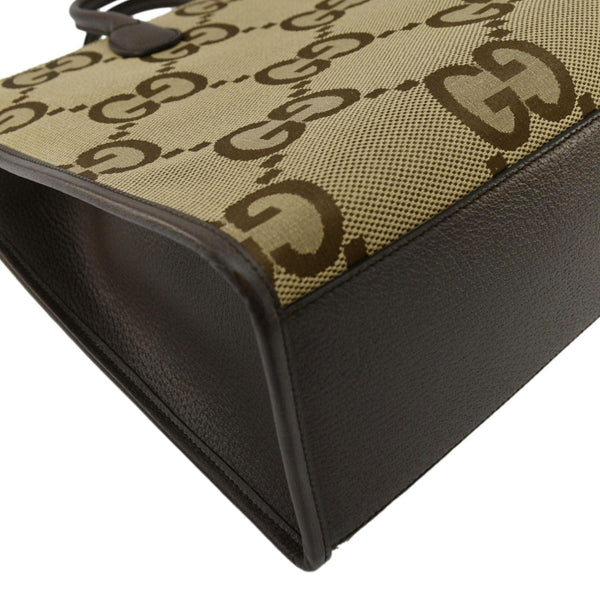 GUCCI Jumbo GG Canvas Tote Shoulder Bag Beige 678839