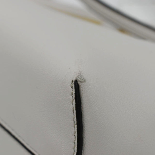 FENDI First Small Nappa Leather Shoulder Bag Light Gray