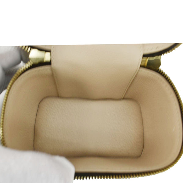 LOUIS VUITTON Nice Nano Monogram Canvas Toiletry Pouch Brown