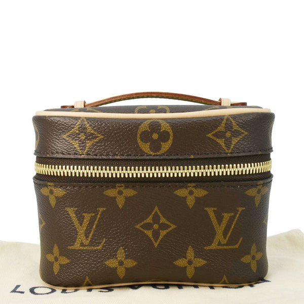 LOUIS VUITTON Nice Nano Monogram Canvas Toiletry Pouch Brown