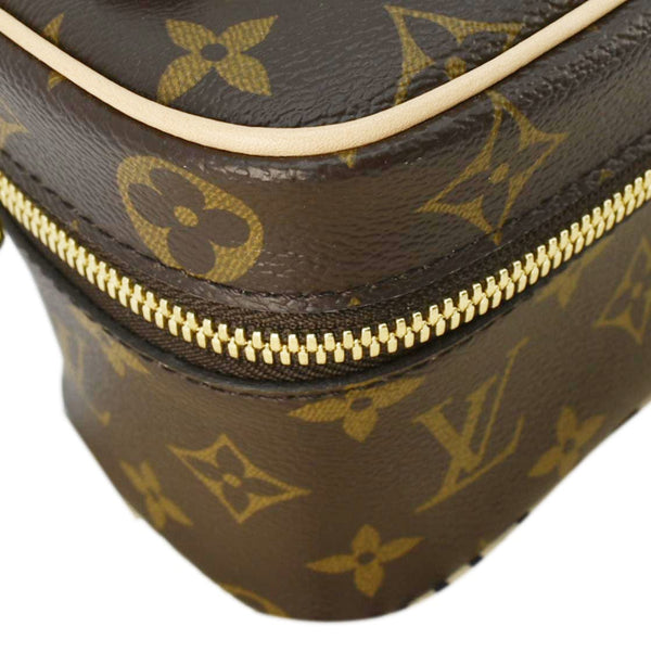 LOUIS VUITTON Nice Nano Monogram Canvas Toiletry Pouch Brown