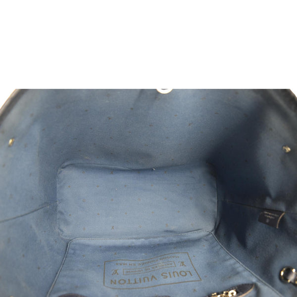 LOUIS VUITTON Neverfull MM Escale Monogram Canvas Shoulder Bag Blue