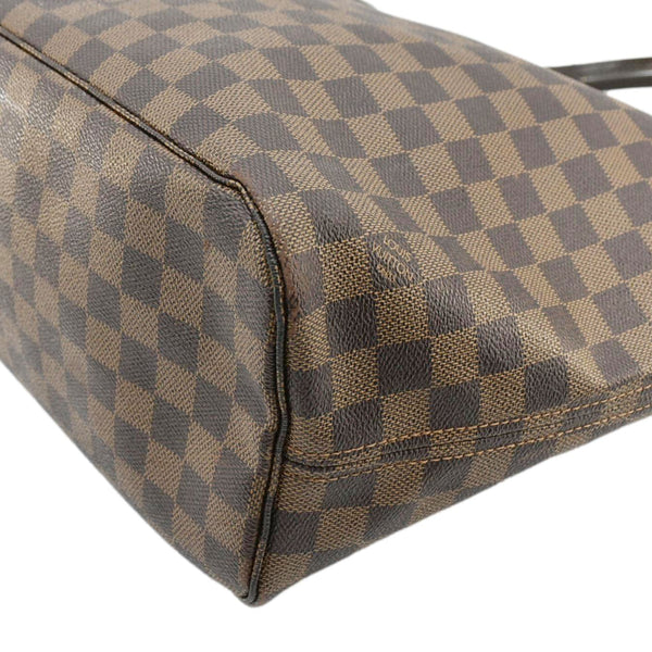 LOUIS VUITTON Neverfull MM Damier Ebene Shoulder Bag Brown