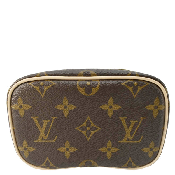 LOUIS VUITTON Nice Nano Monogram Canvas Toiletry Pouch Brown