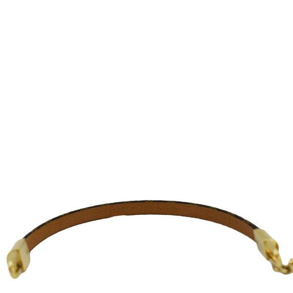 LOUIS VUITTON Tribute Charm Monogram Canvas Bracelet Brown