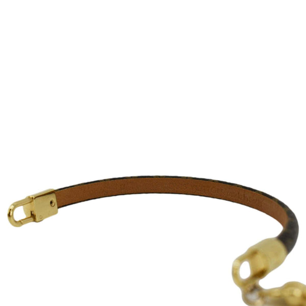 LOUIS VUITTON Tribute Charm Monogram Canvas Bracelet Brown