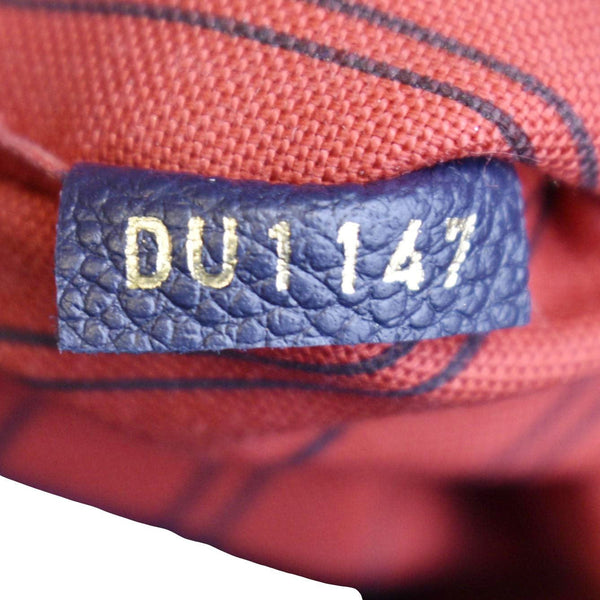 LOUIS VUITTON Melie Empreinte Leather Hobo Shoulder Bag Navy Blue