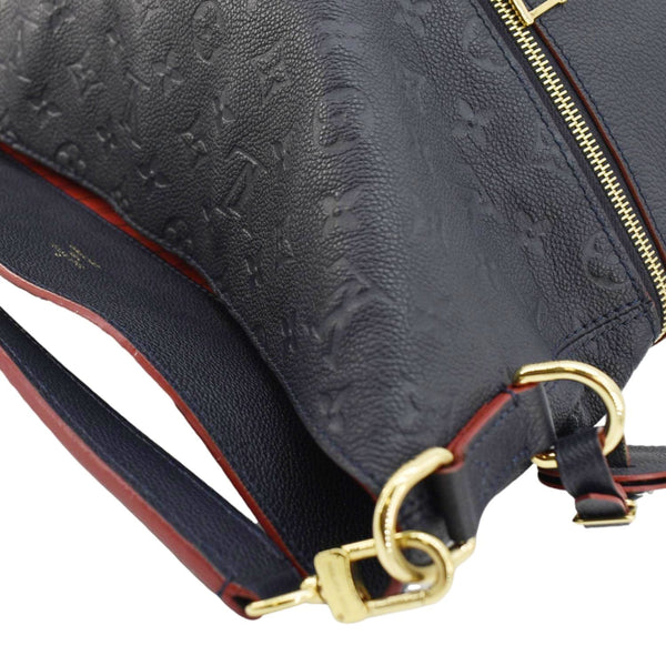 LOUIS VUITTON Melie Empreinte Leather Hobo Shoulder Bag Navy Blue