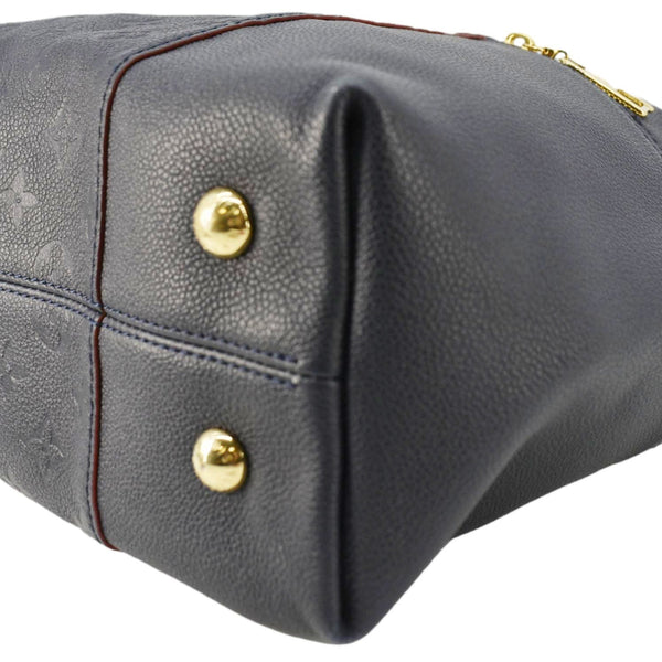 LOUIS VUITTON Melie Empreinte Leather Hobo Shoulder Bag Navy Blue