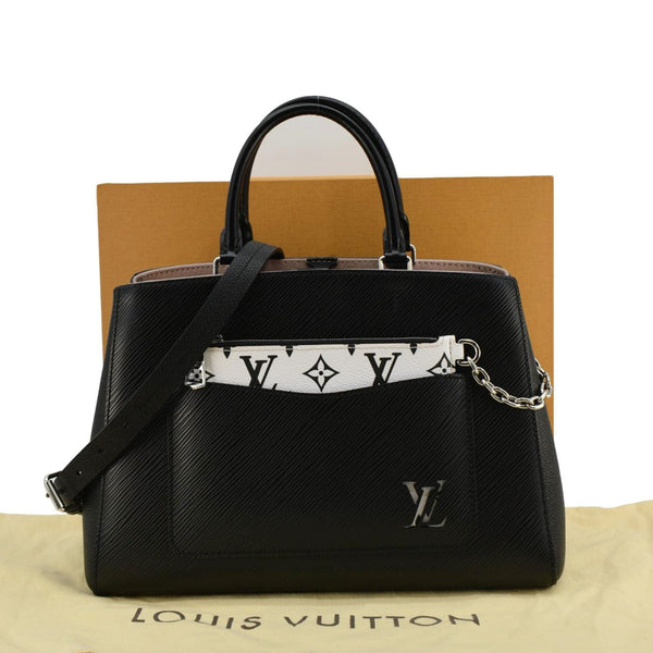 LOUIS VUITTON Marelle MM Epi Leather Tote Shoulder Bag Black