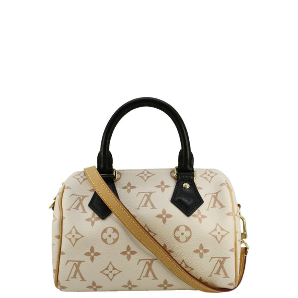 LOUIS VUITTON Speedy 20 Bandouliere Monogram Dune Canvas Crossbody Bag Sand