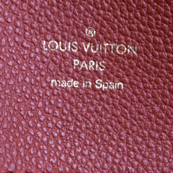 LOUIS VUITTON Bagatelle Monogram Empreinte Leather Shoulder Bag Red