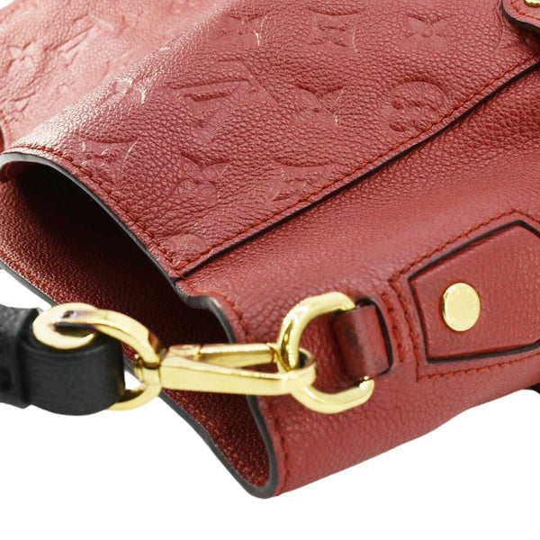 LOUIS VUITTON Bagatelle Monogram Empreinte Leather Shoulder Bag Red