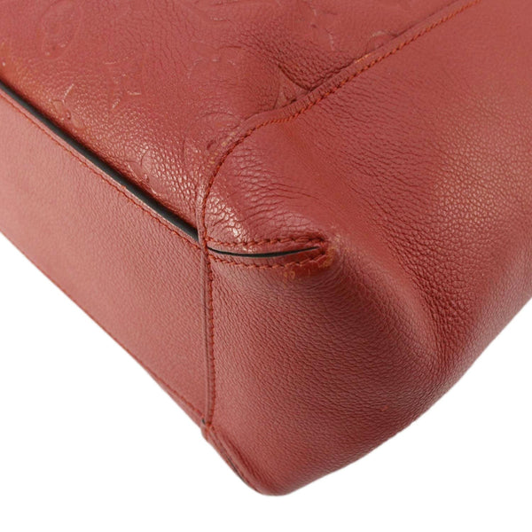 LOUIS VUITTON Bagatelle Monogram Empreinte Leather Shoulder Bag Red
