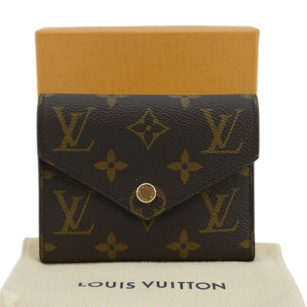 LOUIS VUITTON Victorine Monogram Canvas Wallet Brown