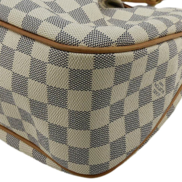 LOUIS VUITTON Siracusa MM Damier Azur Shoulder Bag White