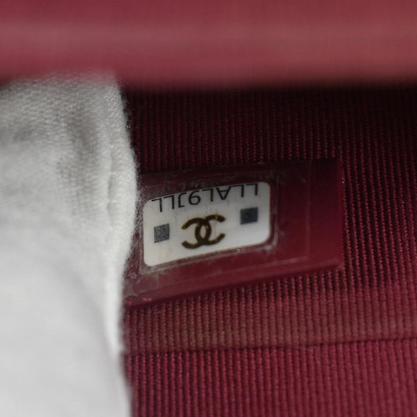 CHANEL Twist Your Buttons Quilted Caviar Leather Crossbody Clutch Bag Black