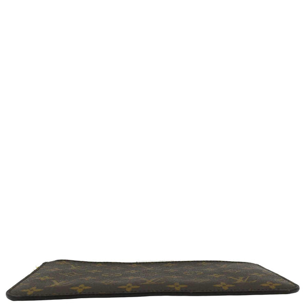 LOUIS VUITTON Monogram Canvas Wristlet Pouch Brown