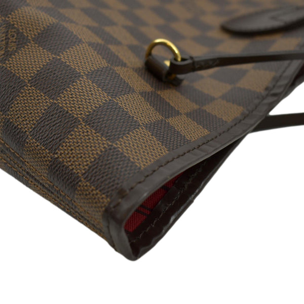 LOUIS VUITTON Neverfull GM Damier Ebene Tote Shoulder Bag Brown