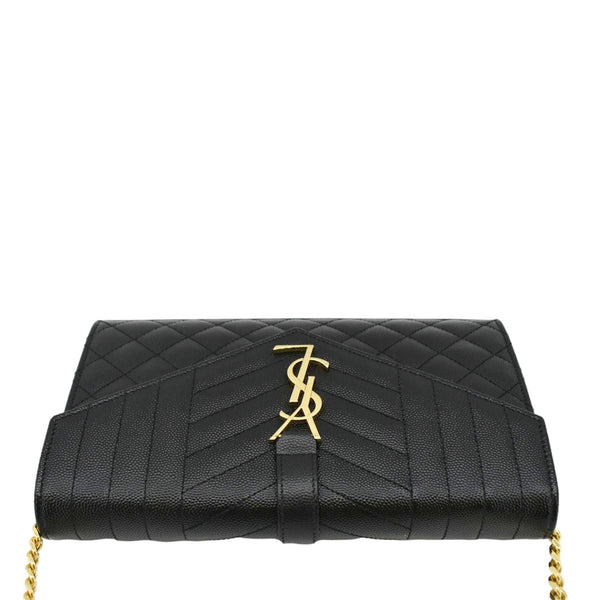 YVES SAINT LAURENT WOC Mixed Shoulder Bag Black upper look